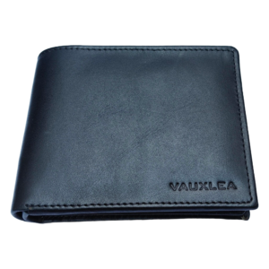 vauxlea black leather wallet
