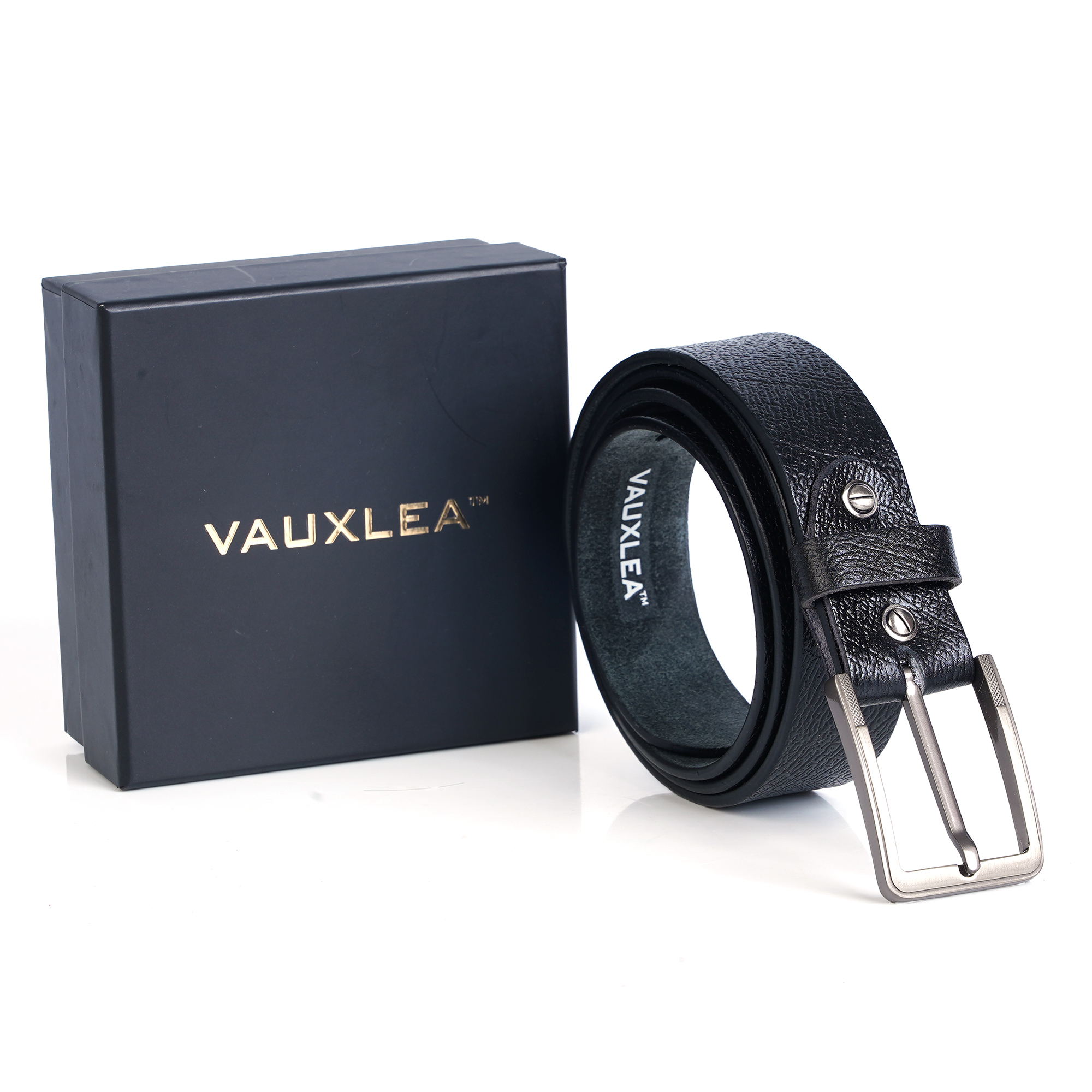 vauxlea men black classic leather belt vauxlea men black classic leather belt