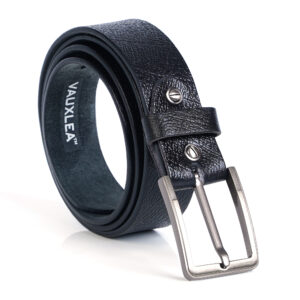 vauxlea men black classic leather belt